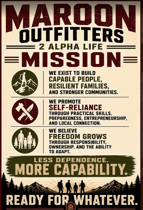 The 2 Alpha Life readiness creed artwork